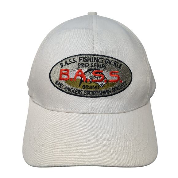 B.A.S.S. Fishing Pro Series Slideback Baseball Cap Beige One Size Embroidered - Picture 1 of 9